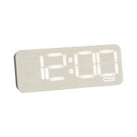 Digitálny budík Roanne LED Karlsson KA6155WH, sivobiela